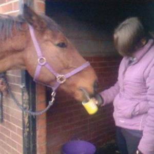 Having a cuppa