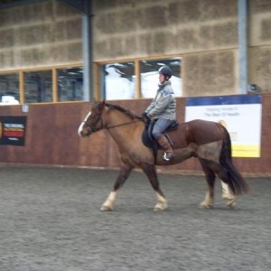 Mum riding Laddy