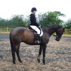 Riding in the rain.