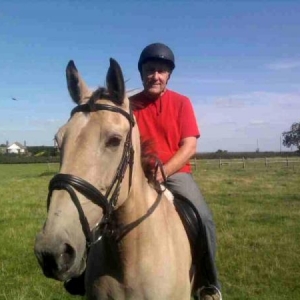 OH 2nd ride..... he's being brave :)