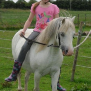 First ever ride together Jordan with Mr Darcy