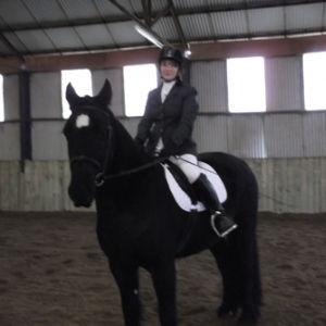 Milo and me at our first dressage competition :)