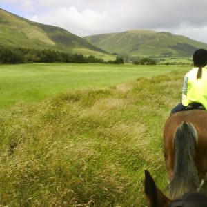 Cumbrian Heavy Horses, me on sparky